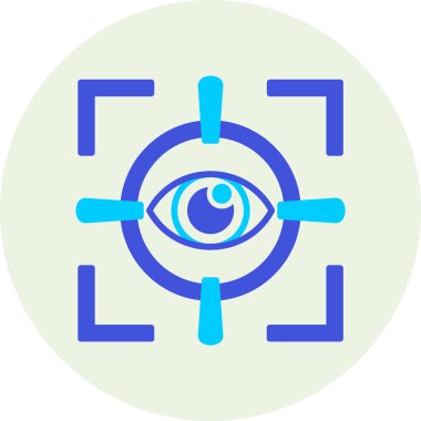 Göz. Web simgesi basit illüstrasyon