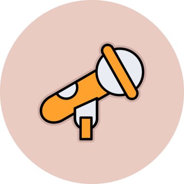 Bir teleskop simgesinin vektör çizimi