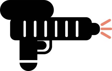 el silahı simgesi, vektör illüstrasyonu