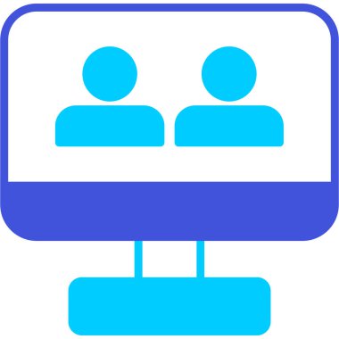 Konferans simgesi, vektör çizimi