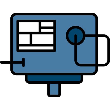 ATM makine vektör simgesi