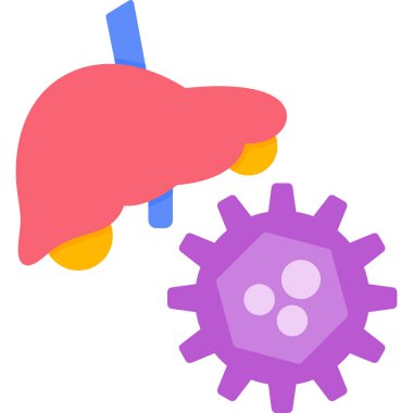 Virüs. simge simgesi basit illüstrasyon