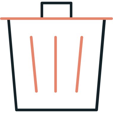 Alışveriş sepeti ikonu vektör illüstrasyonu