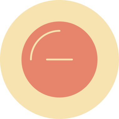 Yuvarlak bir simgenin vektör illüstrasyonu