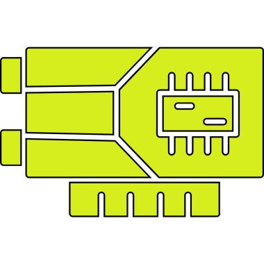 usb simge vektör illüstrasyonu