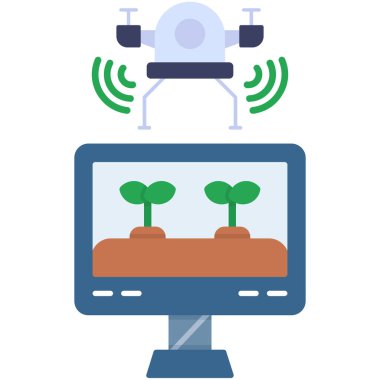 akıllı tarım otomasyon simgesi