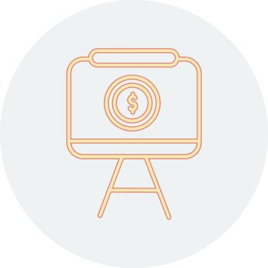 Bir madeni paranın vektör illüstrasyonu