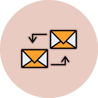 E- posta simgesi vektör illüstrasyonu