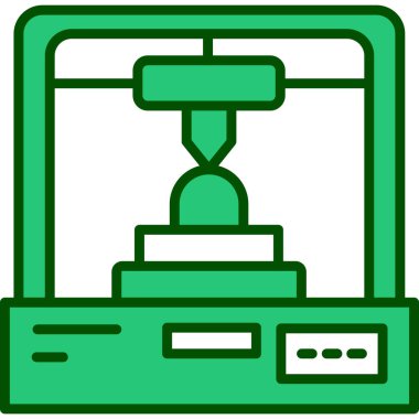 Yazıcı modern simgesi, vektör illüstrasyonu