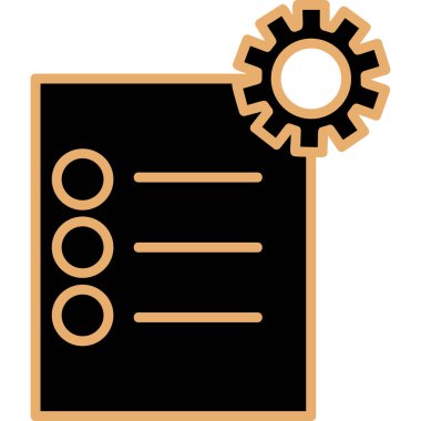 Yapılacaklar listesi web simgesi vektör çizimi