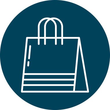 Çanta. Web simgesi basit illüstrasyon