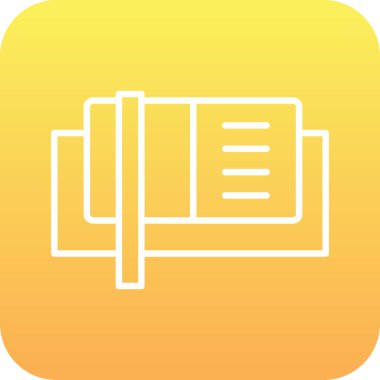 vektör lcd simgesi illüstrasyonu