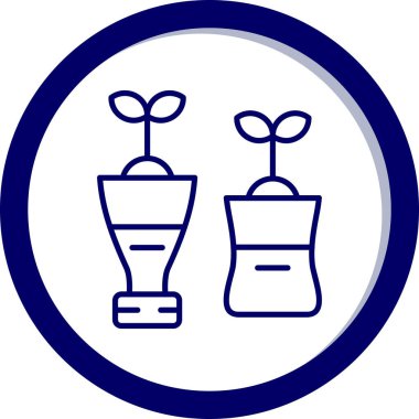 Çiçek. Web simgesi vektör illüstrasyonu