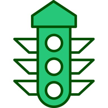 Yol. Web simgesi basit illüstrasyon