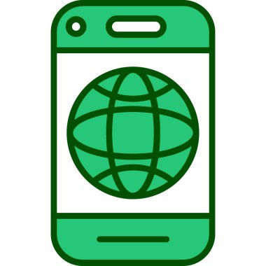 Akıllı telefon. Web simgesi basit tasarım