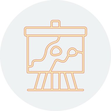 Modern eğitim çizgisi simgesinin vektör illüstrasyonu