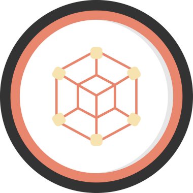 şebeke. Web simgesi basit illüstrasyon