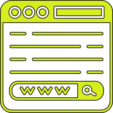 vektör tasarımında web sayfası arama simgesi