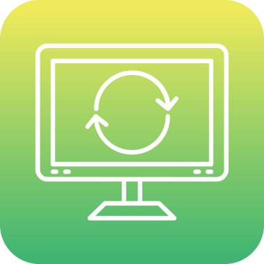 Vektör lcd Ico, vektör illüstrasyonu