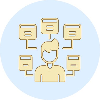 şebeke. Web simgesi basit illüstrasyon