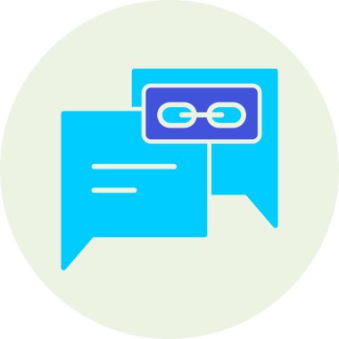 Sohbet simgesi, vektör illüstrasyon tasarımı