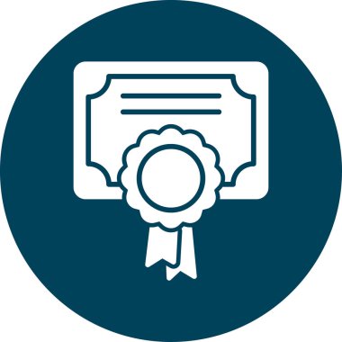 Madalya ikon vektör illüstrasyonu