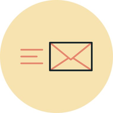 zarf posta simgesi izole vektör illüstrasyon tasarımı