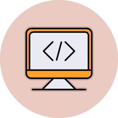 bilgisayar ekranı vektör simgesi modern illüstrasyon