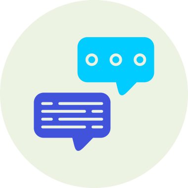 Konuşma baloncukları simgesi, vektör illüstrasyon tasarımı