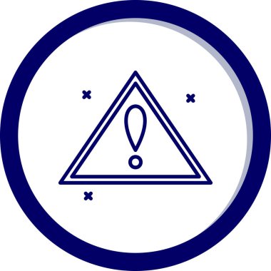 Ünlem işareti. Web simgesi basit illüstrasyon