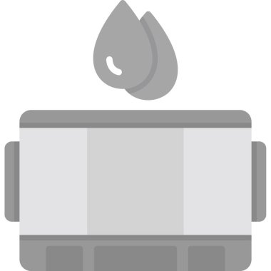 Gaz Soba simgesi. Web vektör simgesi basit örnek gaz sobası