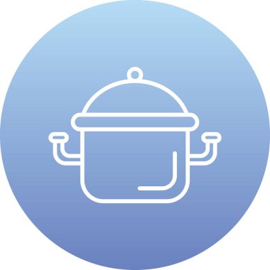 Tencere simgesinin vektör illüstrasyonu