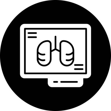 Bir dizüstü bilgisayar simgesinin vektör illüstrasyonu