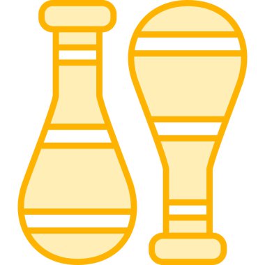 bowling. Web simgesi basit illüstrasyon