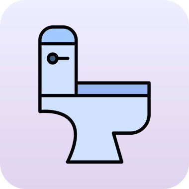 Kişisel ve ticari kullanım için vektör tuvalet simgesi.