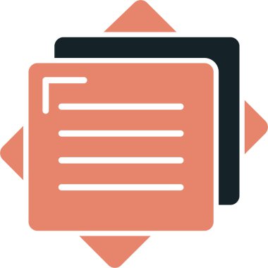 Belge. Web simgesi basit illüstrasyon