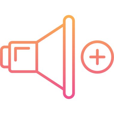 megafon simgesinin vektör illüstrasyonu