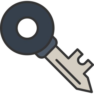 ev anahtarı simgesi - taslak biçimi