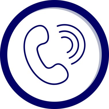 Kulak. Web simgesi basit illüstrasyon