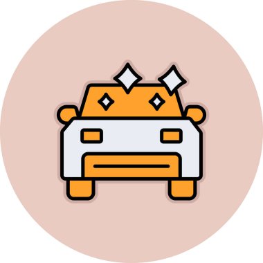 - Araba. Web simgesi basit illüstrasyon