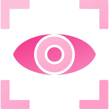 Göz simgesini vektör web ve mobil uygulaması tasarım, göz logo kavramı için izole üzerinde beyaz arka plan