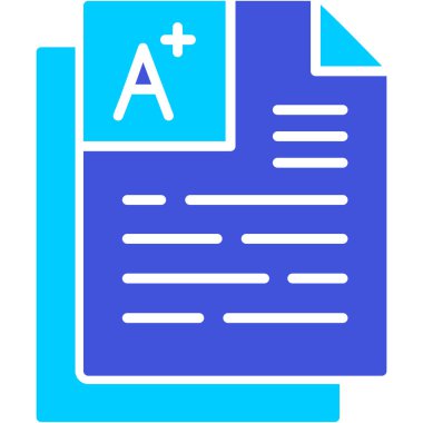 Bir harf simgesinin vektör illüstrasyonu