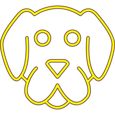 köpek simgesi vektör illüstrasyonu