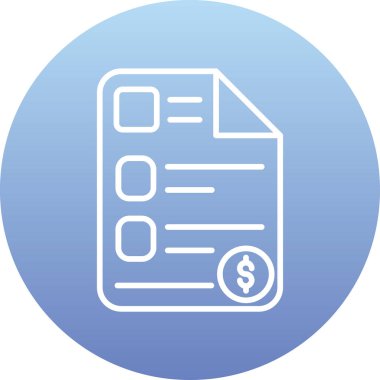 Belge. Web simgesi basit illüstrasyon