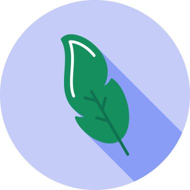 Yaprak. Web simgesi basit illüstrasyon