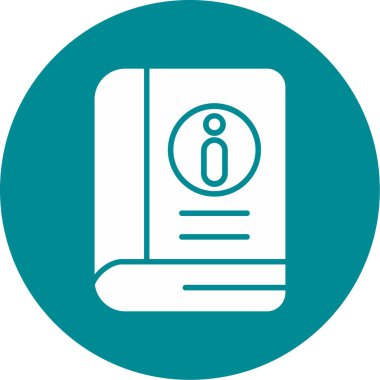 Bir kitap simgesinin vektör illüstrasyonu