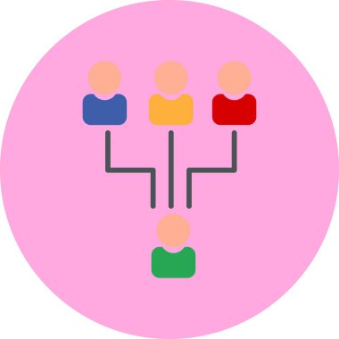 Topluluk. Web simgesi basit illüstrasyon