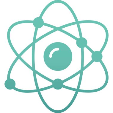 Atom simgesinin vektör illüstrasyonu