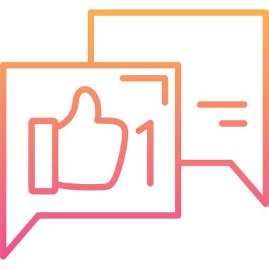 başparmak yukarı simgesi, vektör illüstrasyonu