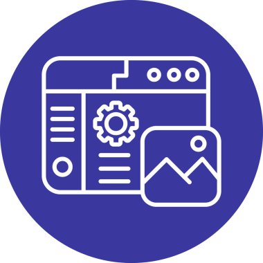 seo modern simgesinin vektör illüstrasyonu